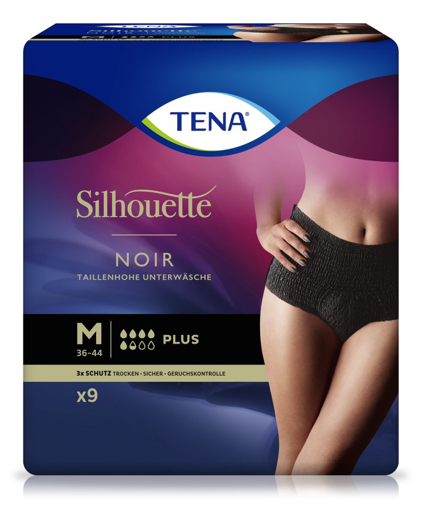 Tena®Silhouette Plus M Noir, 9 Stk