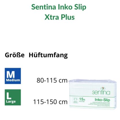 Sentina Inko Slip Xtra plus Grössen