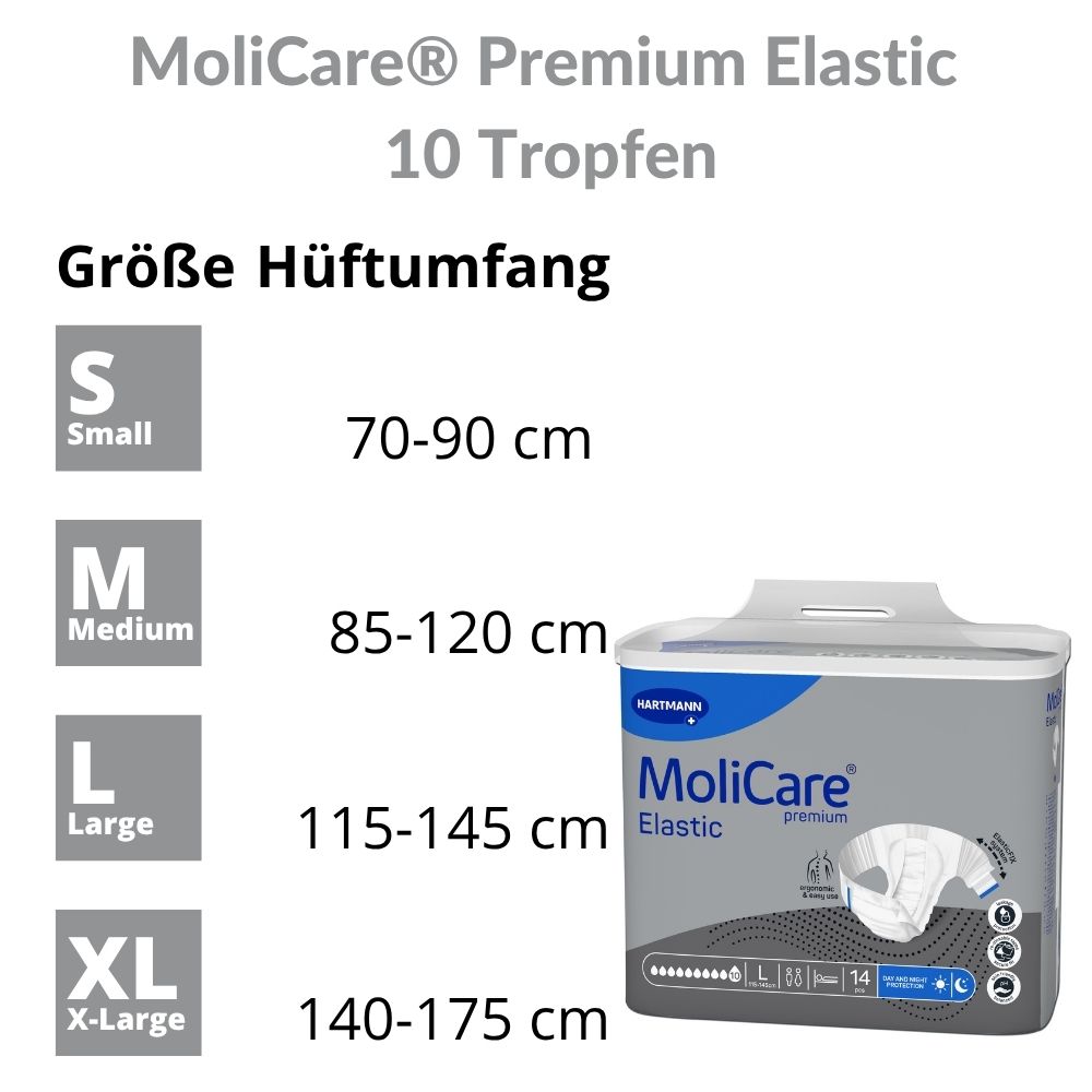 MoliCare Premium Elastic 10 Grösse