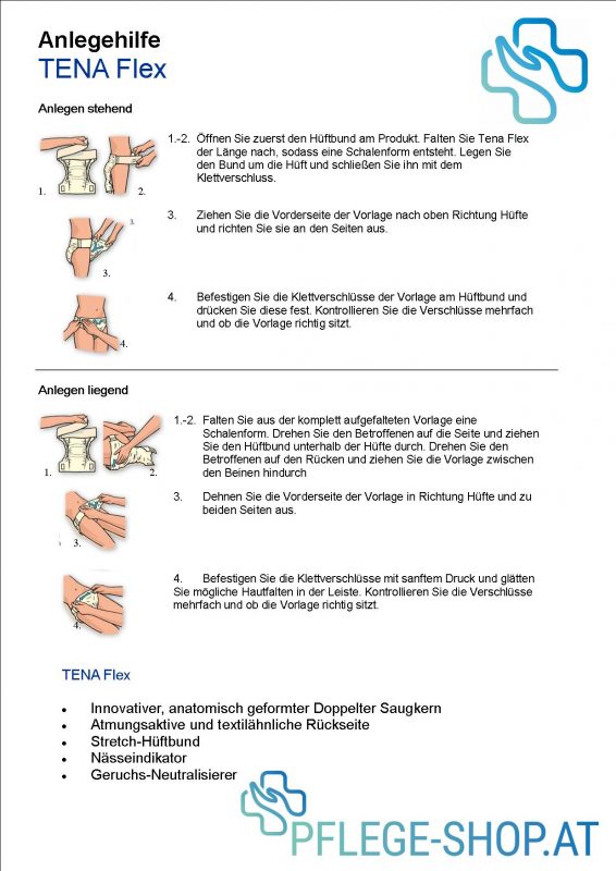 TENA Flex Anlegehilfe Bild