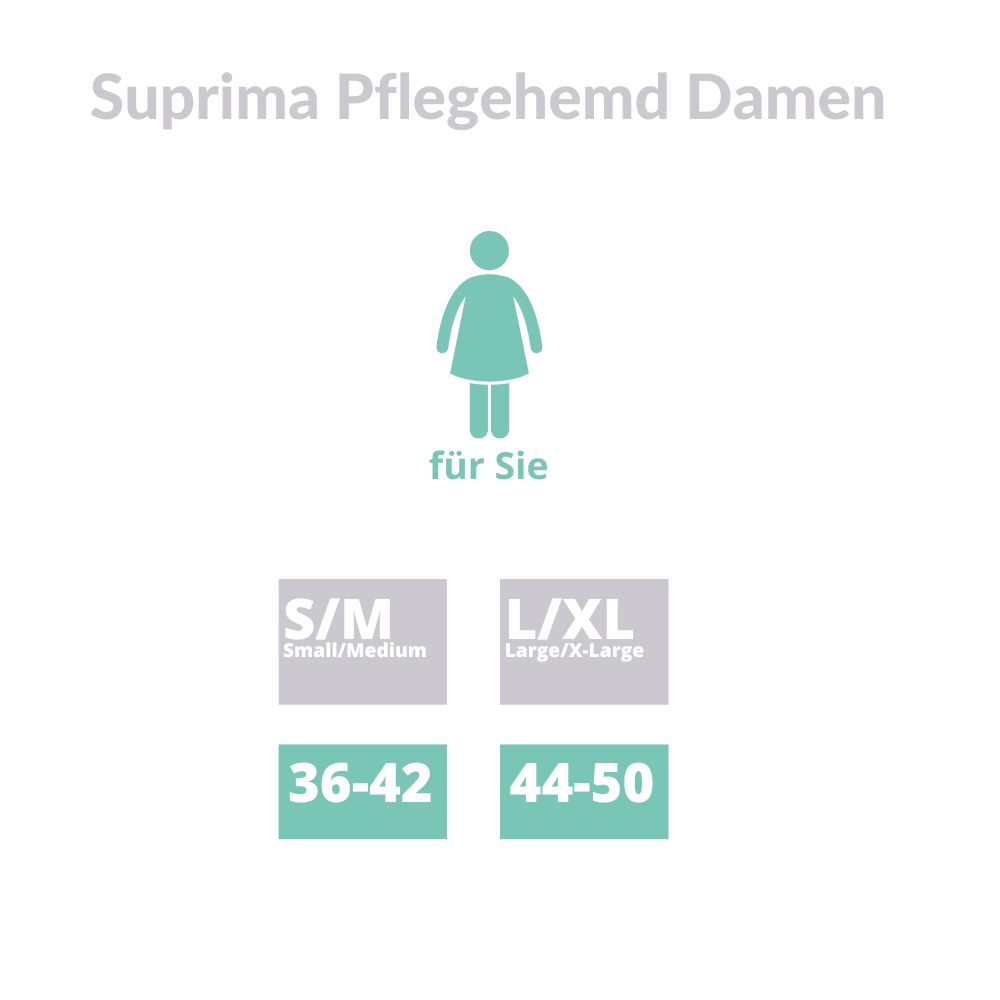 Suprima Pflegehemd Damen Größe