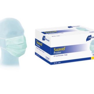 OP-Maske mit Gummiband, Suavel® Protec, blau 50 Stk
