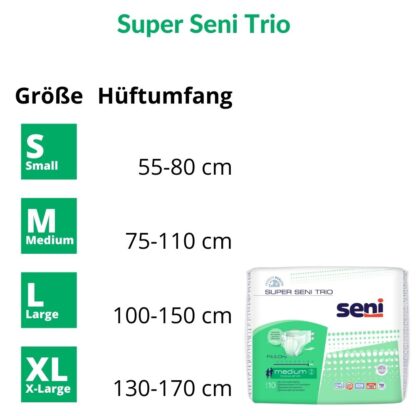 Super seni Trio grösse