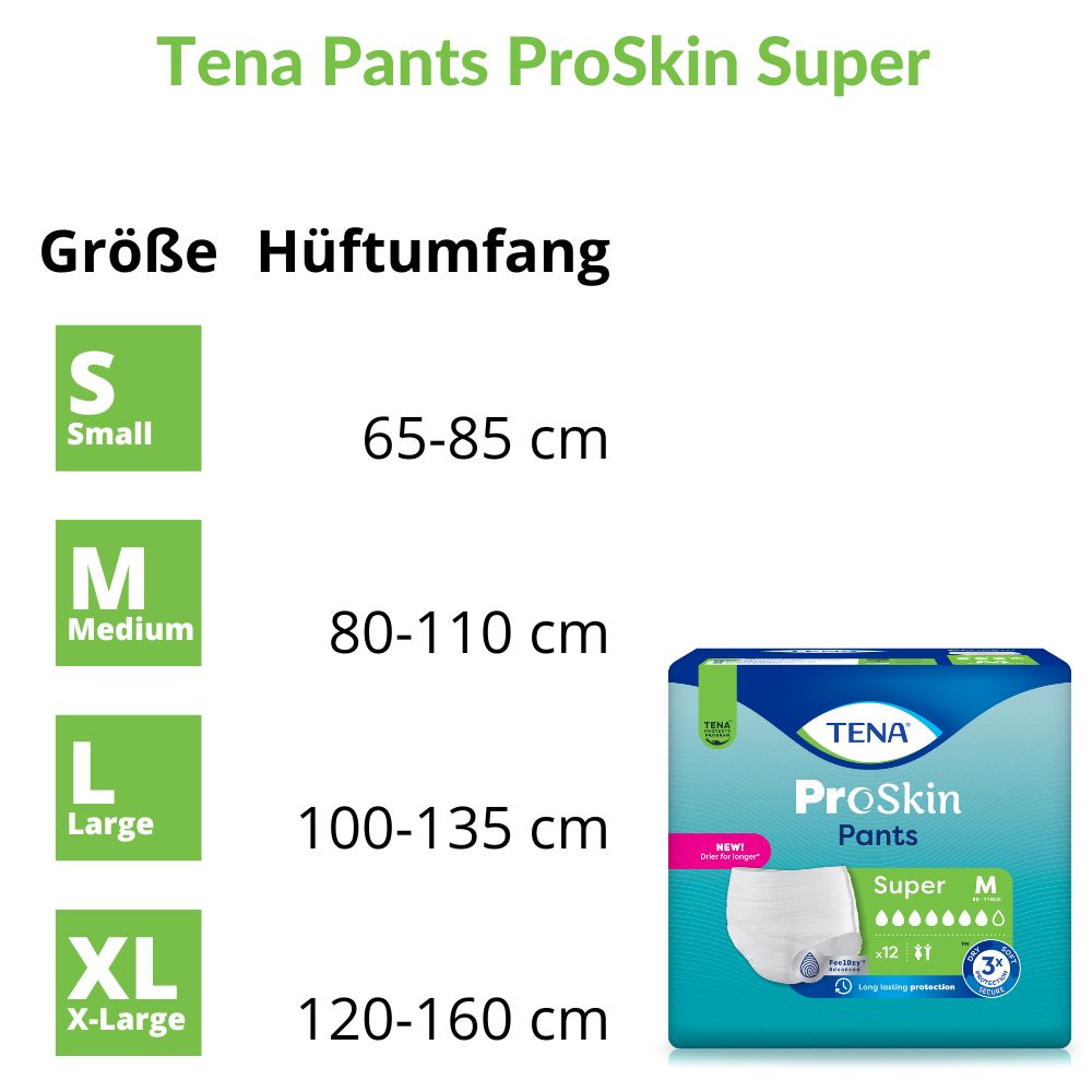 Tena Pants Proskin Super Größe Tena Pants Proskin Super Größe