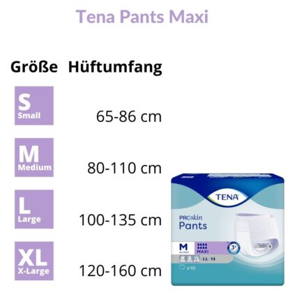 Tena-Pants-maxi-groessen