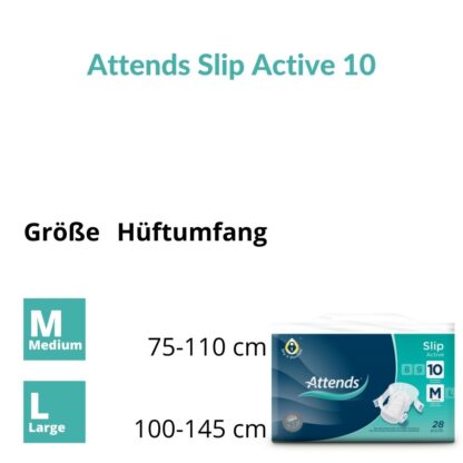 Attends Slip Active Grössen