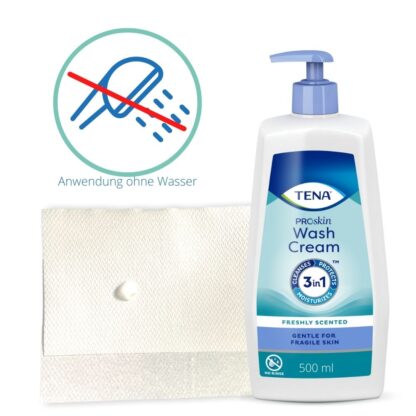 Tena Proskin Wash Cream und Soft wipes pfelge shop