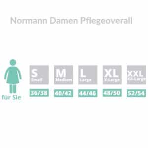 Normann Damen Pflegeoverall grössen