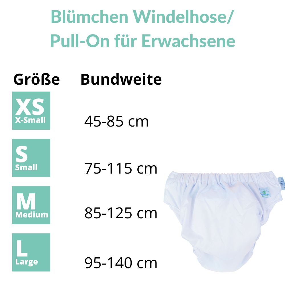 Blümchen Windelhose Pull-On für Erwachsene