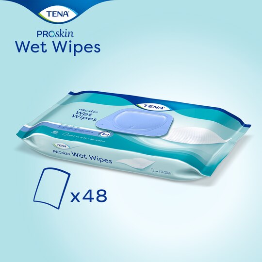 Tena Wet Wipes 48 Stk