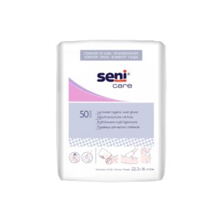 Seni Care Waschhandschuhe mit Folie
