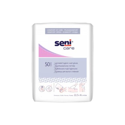 Seni Care Waschhandschuhe mit Folie