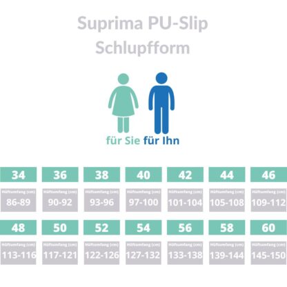 Suprima PU-Slip 1204 Größen