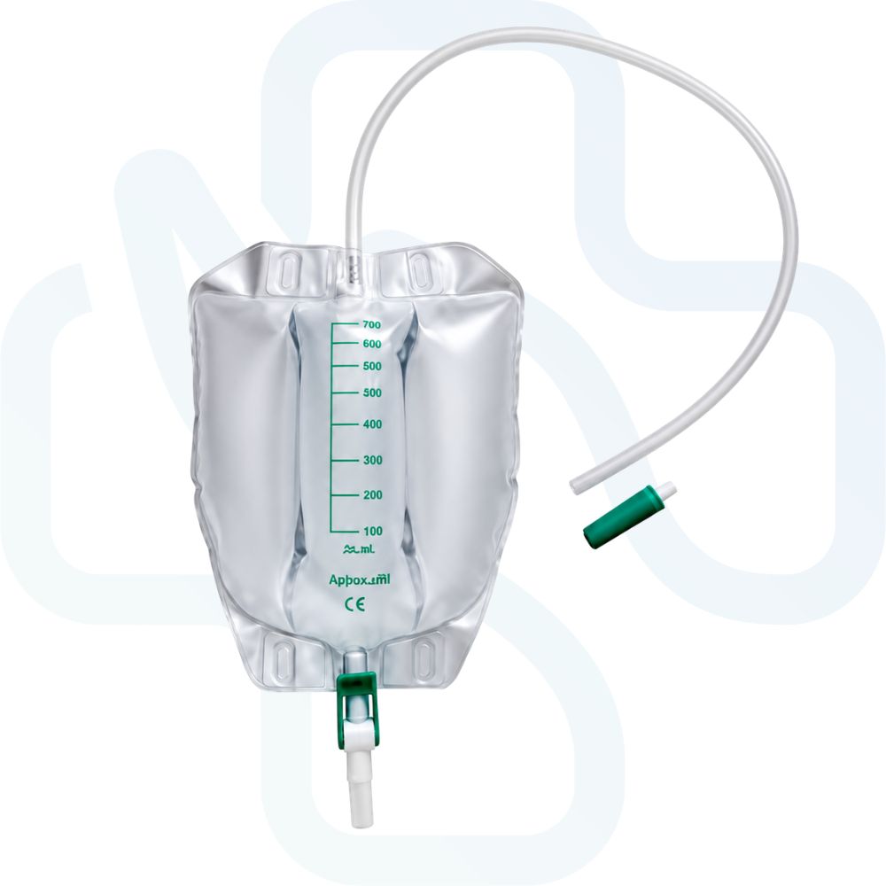 Urimed® Tribag Plus 800 ml – Urin-Beinbeutel mit kürzbarem Schlauch